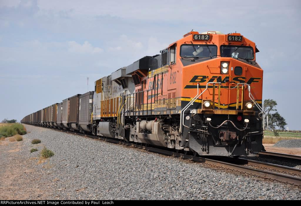 Unit hopper train rolls east